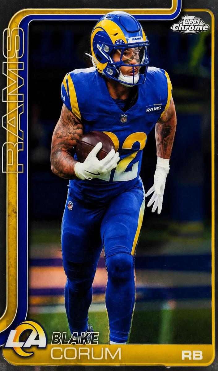 Blake Corum 2025 Topps Chrome Football card