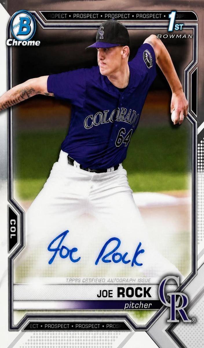 2021 Bowman Draft Joe Rock #CDA-JR card