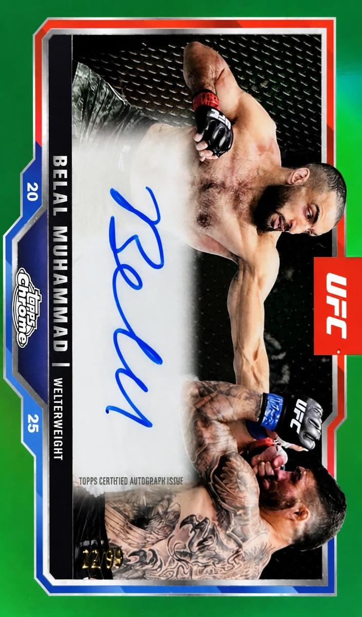 2025 Belal Muhammad [Green Refractor] #CVA-BM