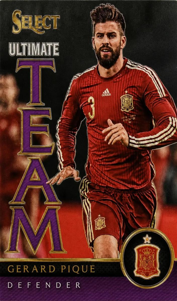 2015 Panini Select Gerard Pique [Purple] #4 card