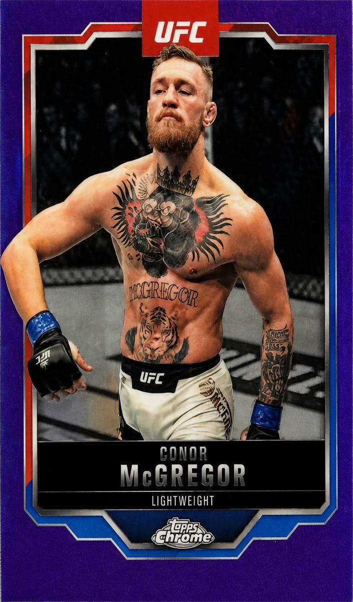 2025 Topps Chrome Conor McGregor [Purple Refractor] #101 card
