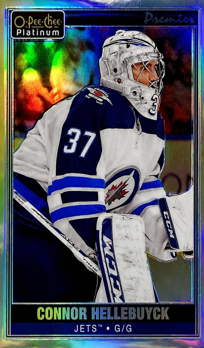 2020 O-Pee-Chee Platinum Connor Hellebuyck #P-19 card