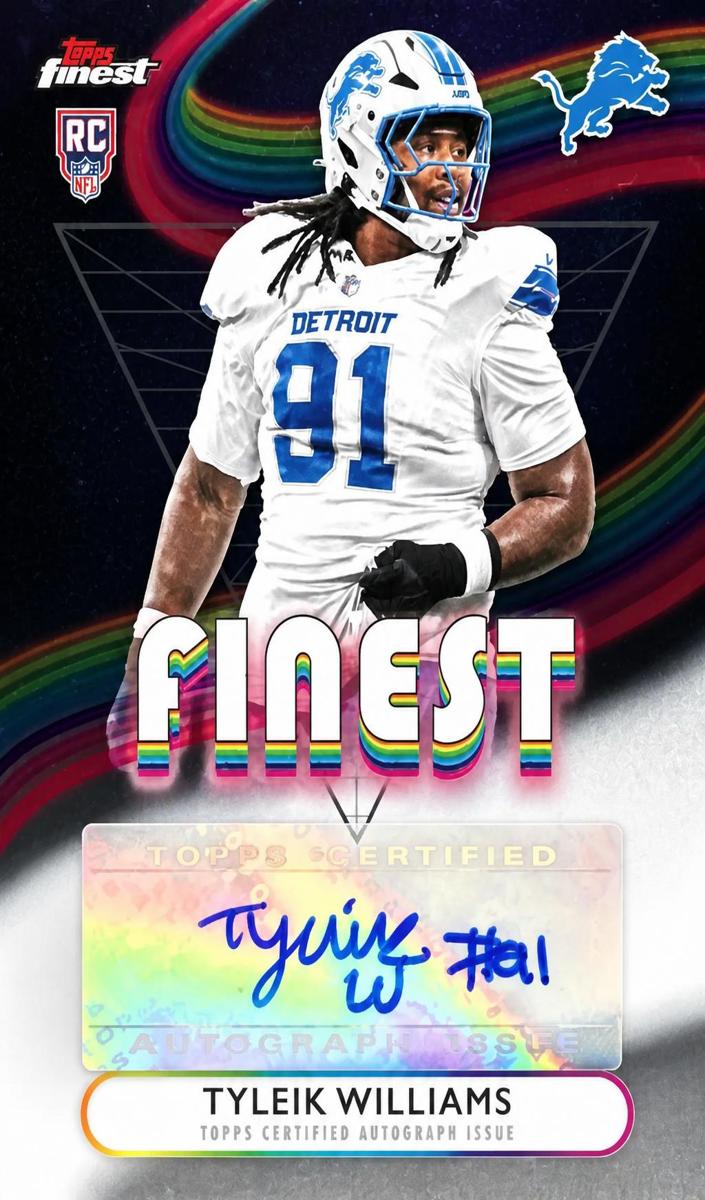 Tyleik Williams 2025 Finest Football card