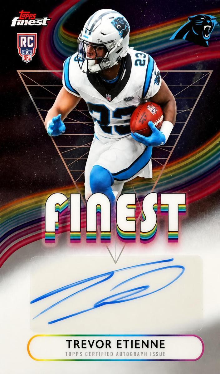 Trevor Etienne 2025 Topps Finest Rookie Finest Autographs Football