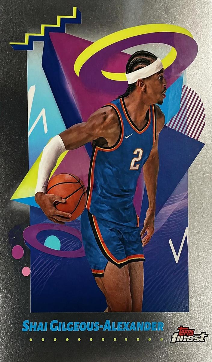 2024 Topps Finest Shai Gilgeous-Alexander [X-Fractor] #267 card