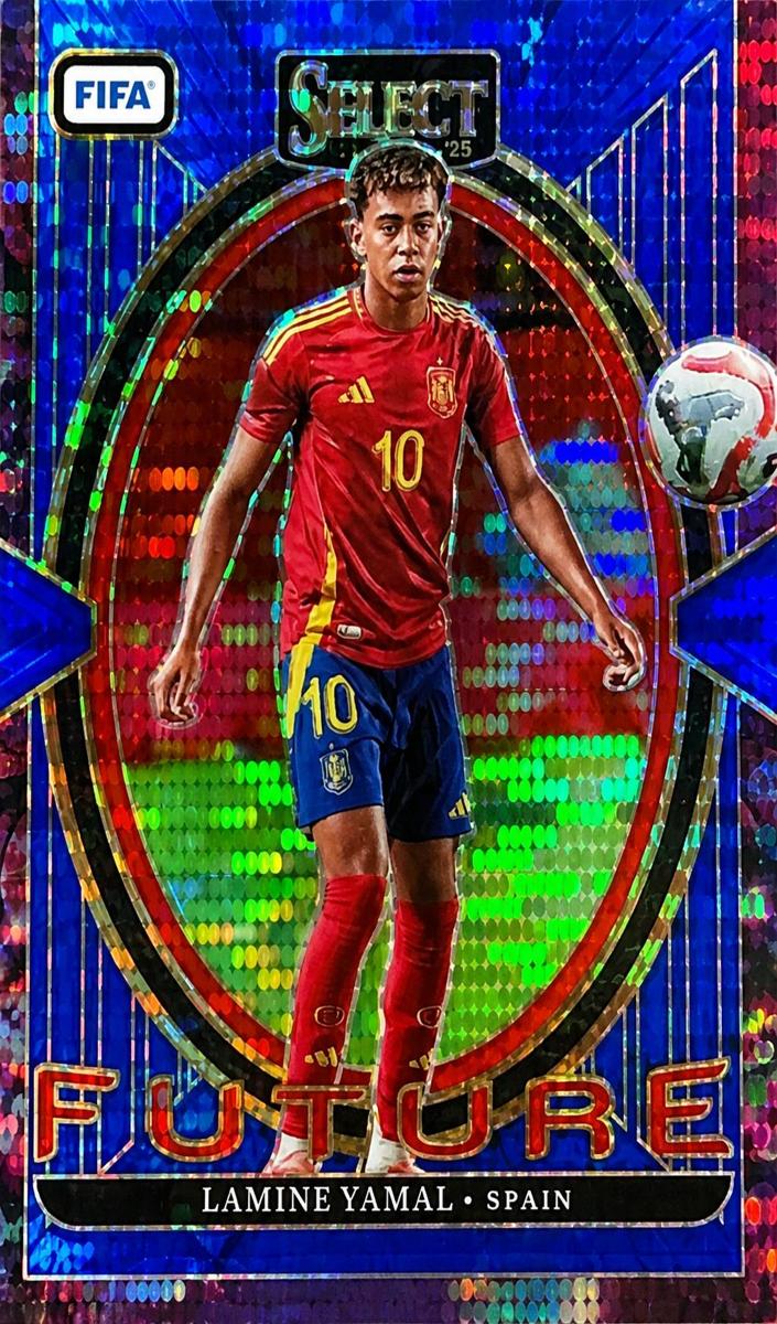 2024 Panini Select FIFA Lamine Yamal [Red Wave] #2 card
