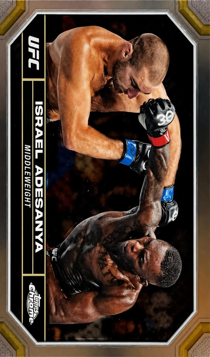 2024 Israel Adesanya [Gold Refractor] #81