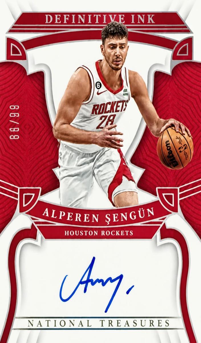 2022 Panini National Treasures Collegiate Alperen Sengun #DEF-ALP card