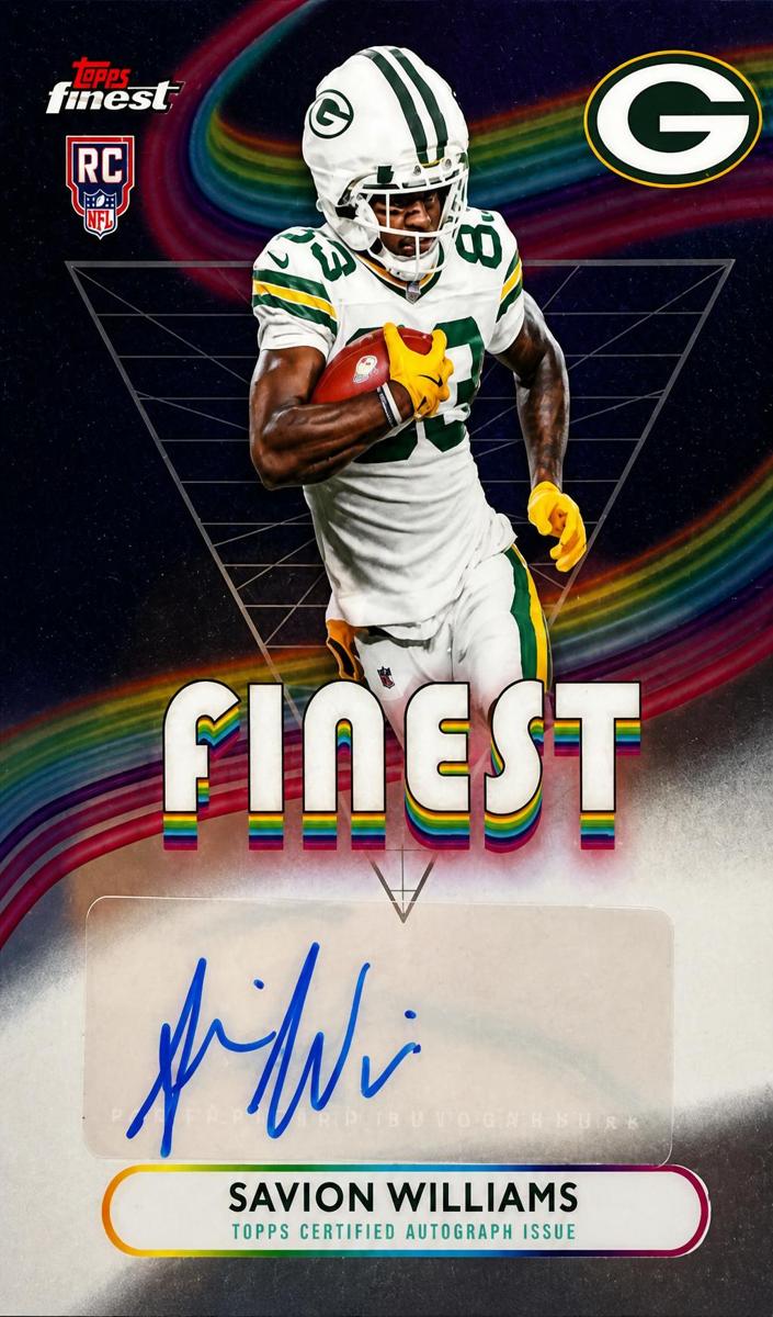 Savion Williams 2025 Topps Finest Rookie Finest Autographs Football