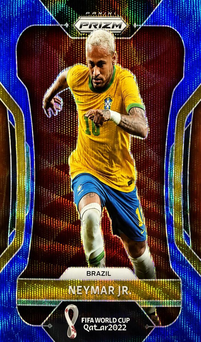 2022 Neymar Jr [Prizms Blue Wave] #32