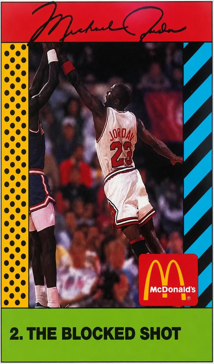 1990 Michael Jordan [The Blocked Shot Pink Back] #2