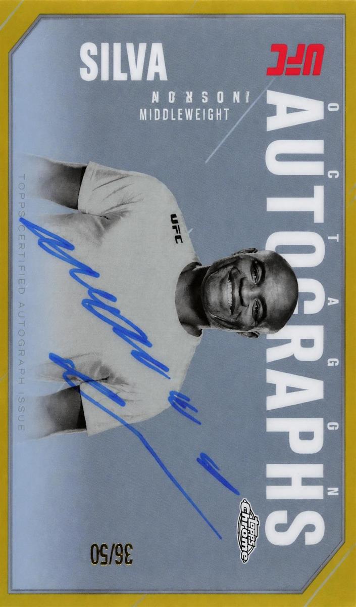 2025 Anderson Silva [Gold Refractor] #OLA-AS