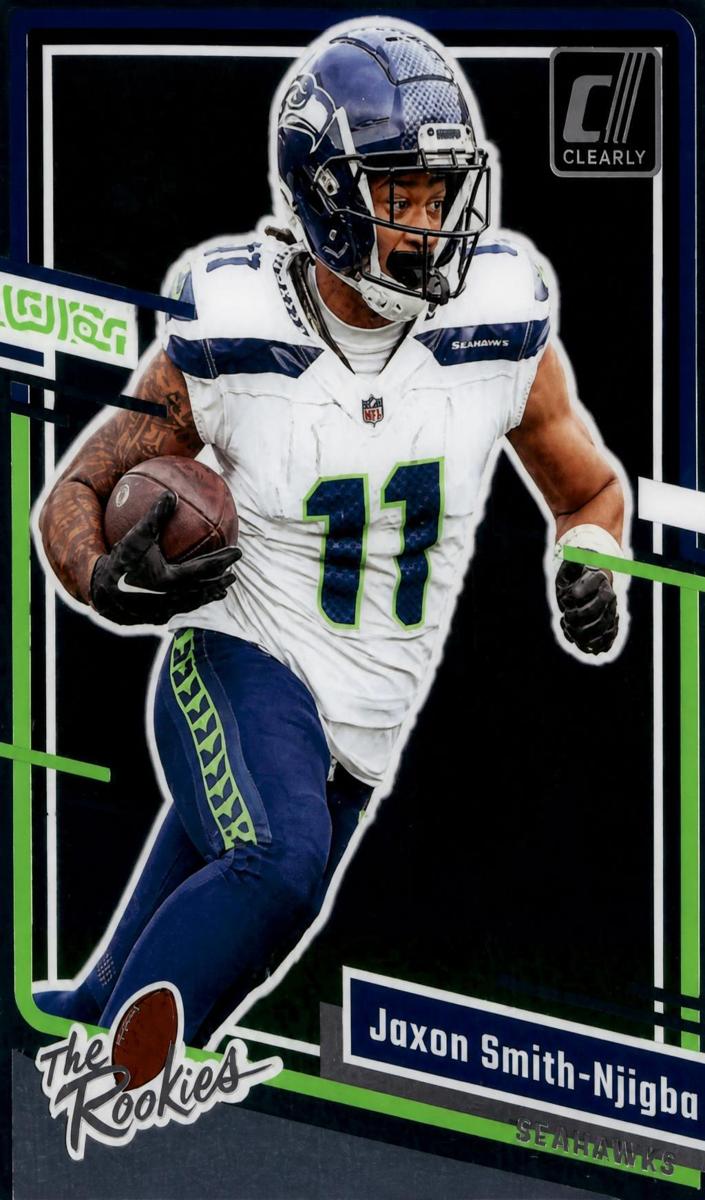 2023 Panini Obsidian Black Color Blast Jaxon Smith-Njigba #4 card