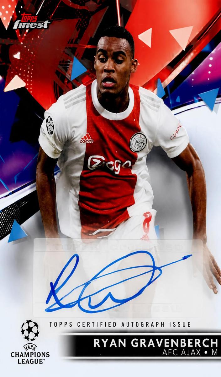 2021 Topps Finest UEFA Champions League Ryan Gravenberch #BA-RG card