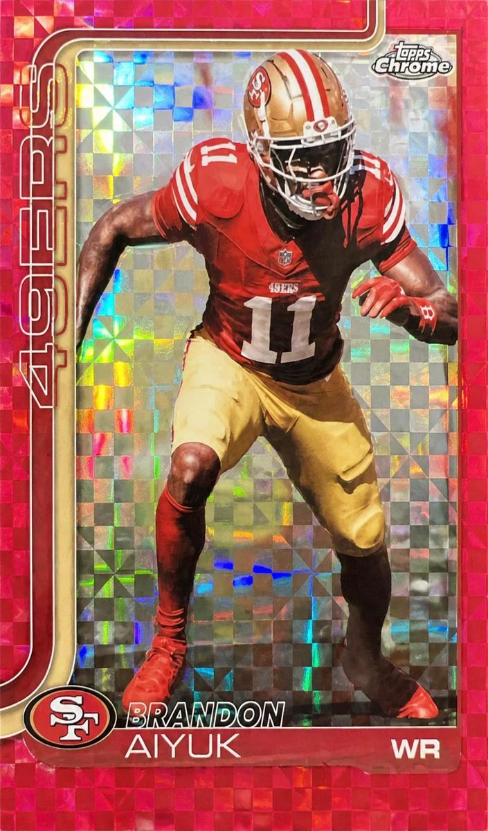 Brandon Aiyuk 2025 Topps Chrome Football card