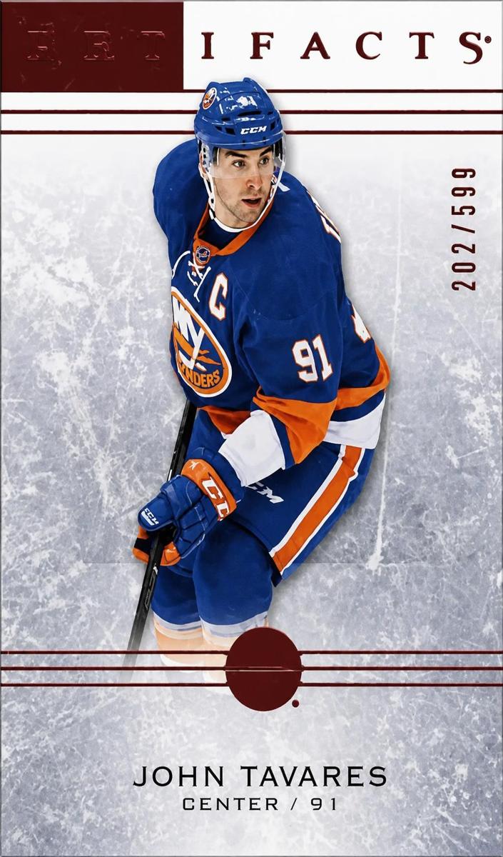 2014 Upper Deck Artifacts John Tavares [Ruby] #55 card