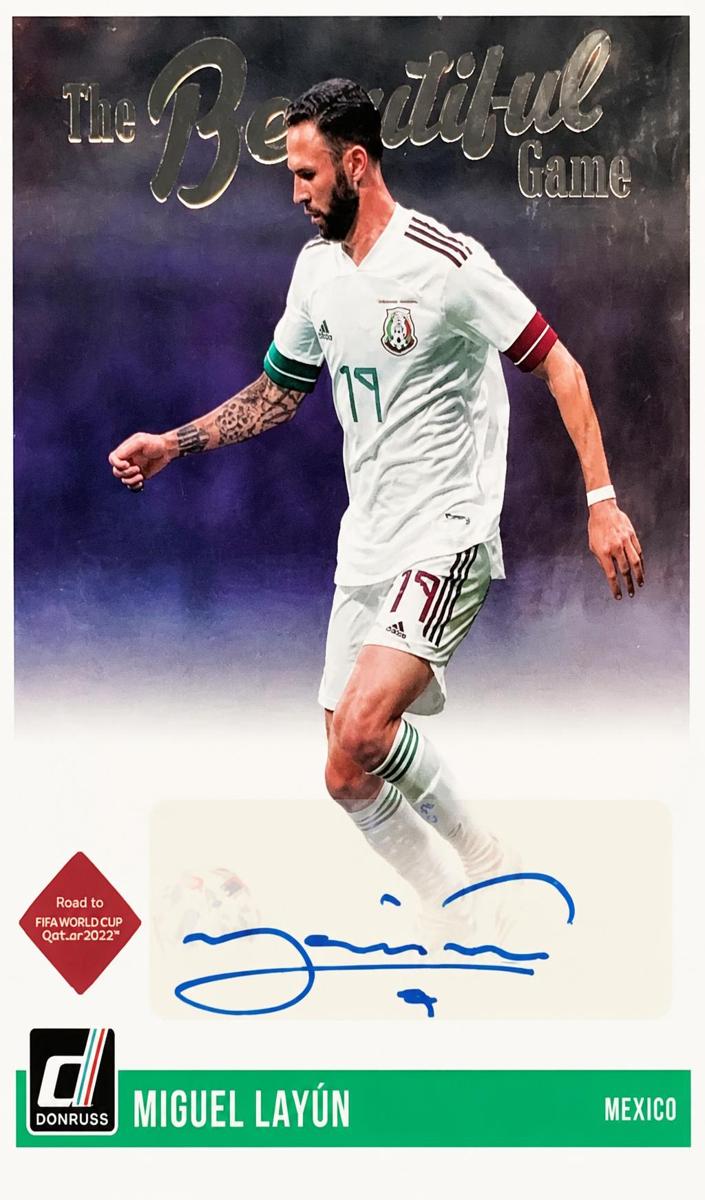 2021 Panini Donruss Road to Qatar Miguel Layun #BG-LYN card