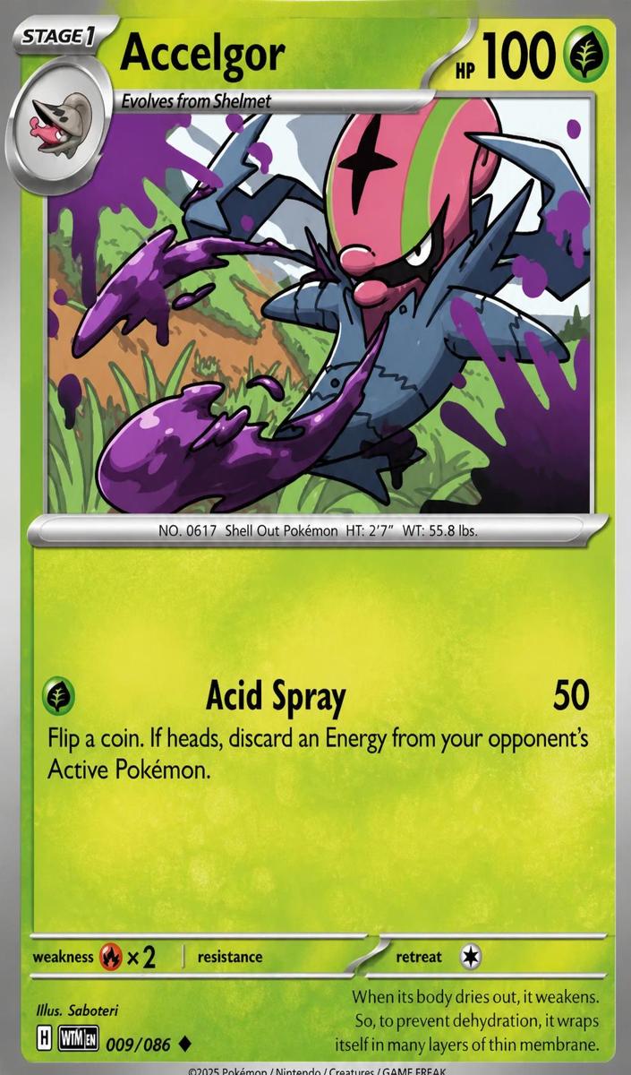 Accelgor 2025 Pokemon Scarlet & Violet White Flare