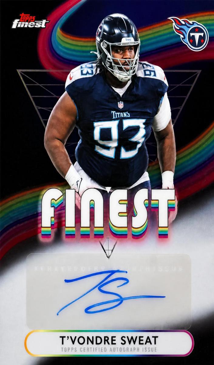 T'Vondre Sweat 2025 Finest Football card