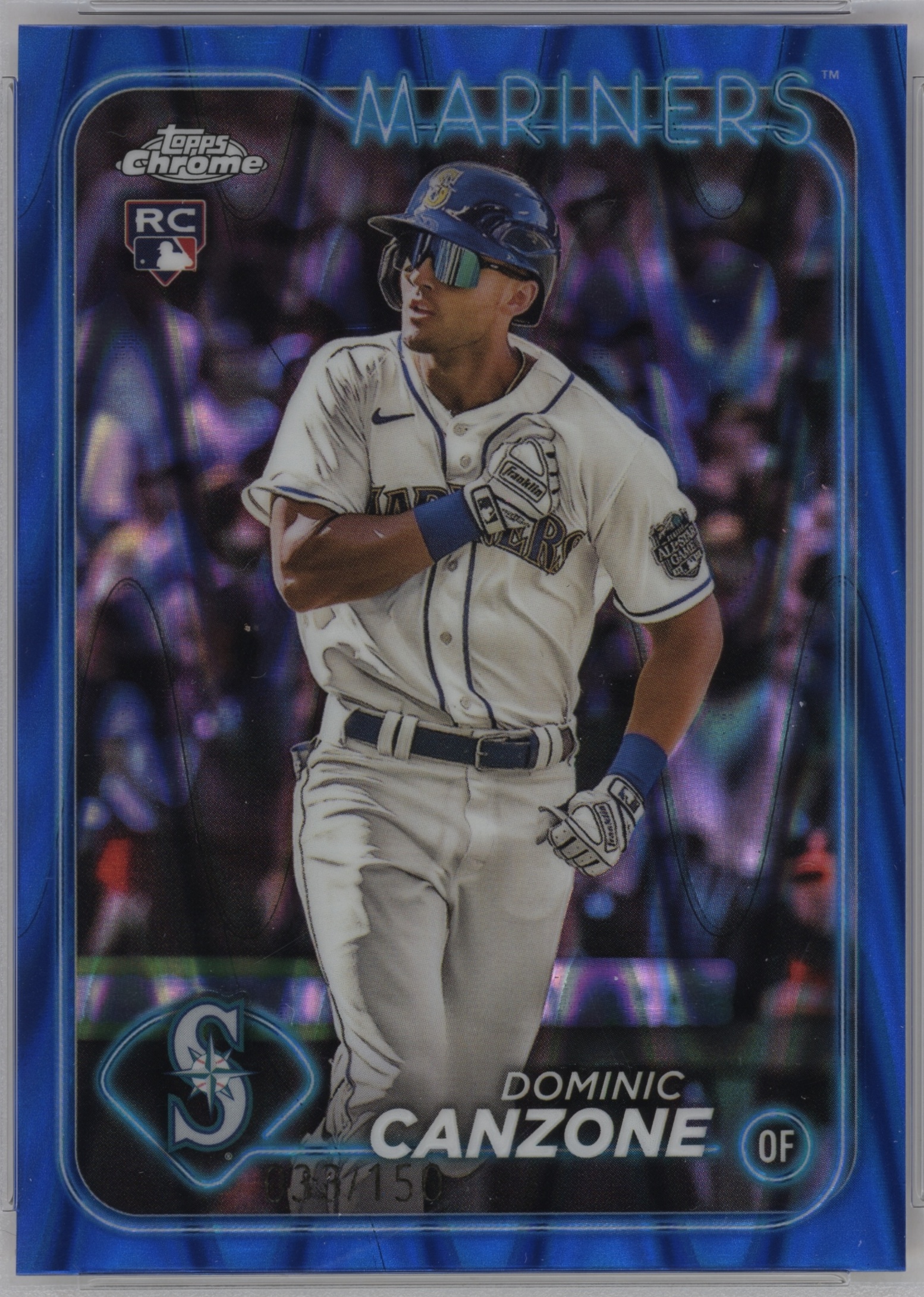 2024 Topps Chrome Baseball Blue Raywave Dominic Canzone #133