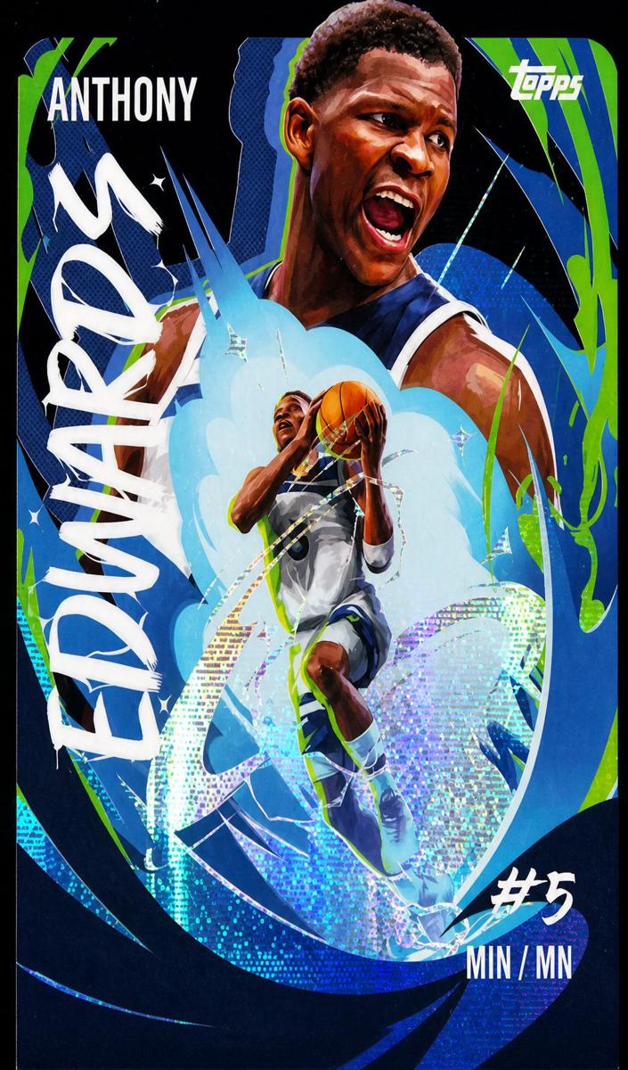 2024 Topps Chrome Ultra Violet All-Stars Anthony Edwards #UVAS-11 card