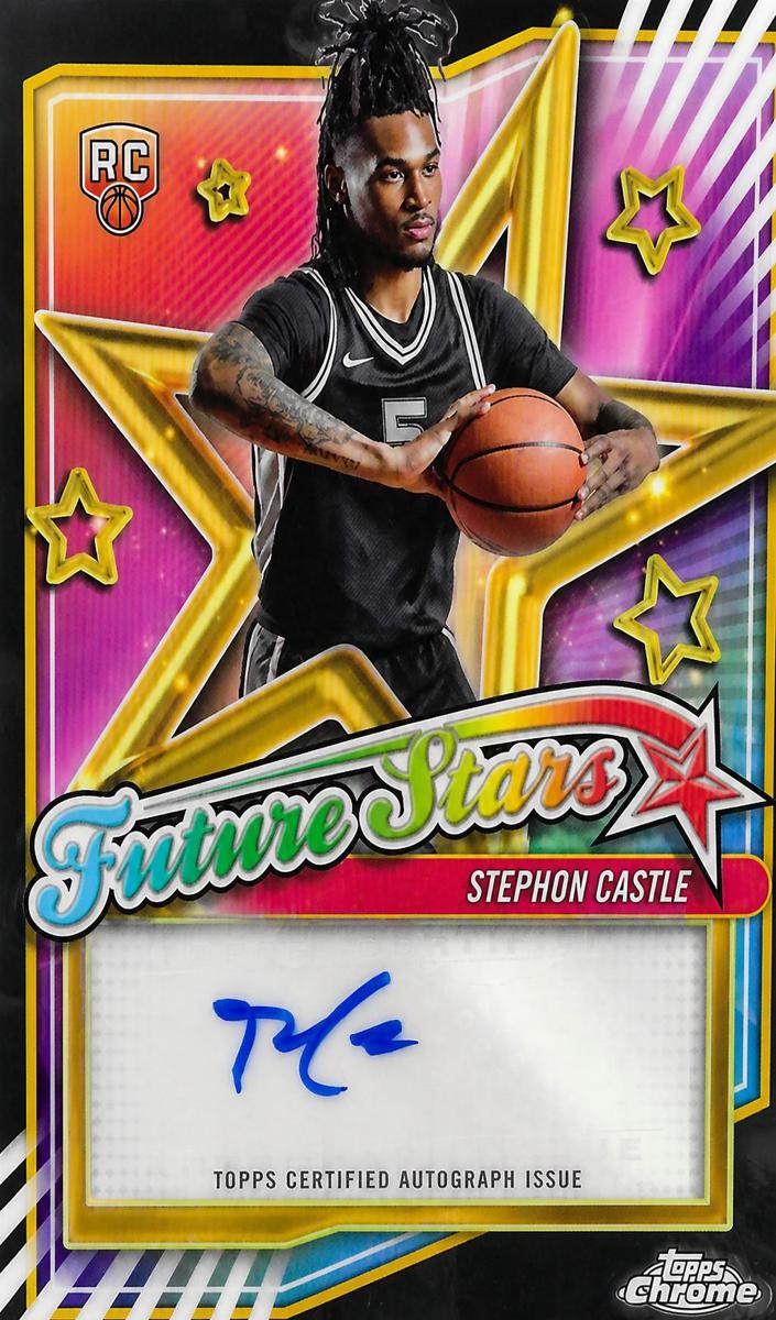 2024 Topps Chrome Future Stars Autograph Stephon Castle #FSA-SC card