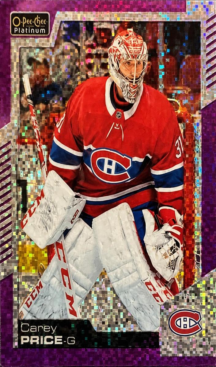 2020 O-Pee-Chee Platinum Carey Price [Violet Pixels] #9 card
