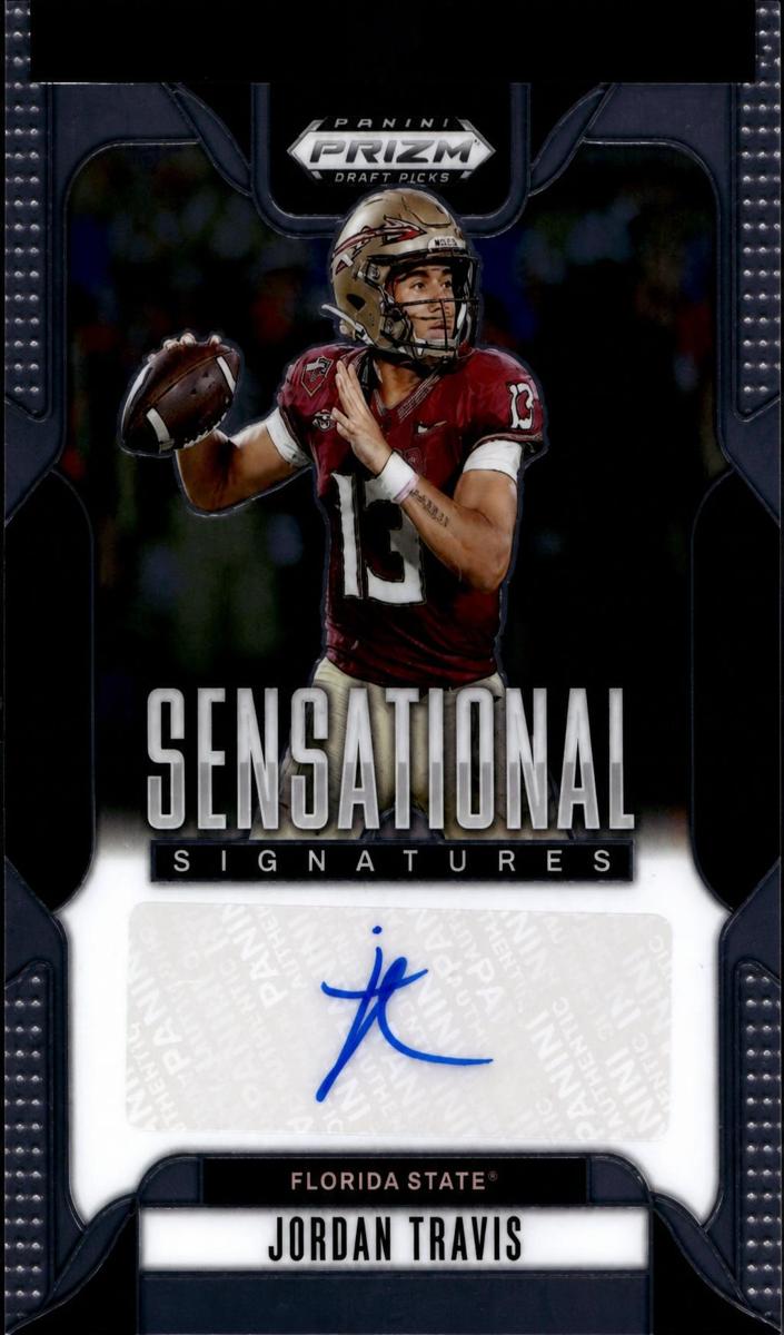 2025 Panini Prizm Draft Picks Jordan Travis #SS-JTS card