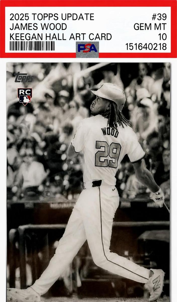 2025 Topps Update Keegan Hall Art James Wood #KHAC-38 card