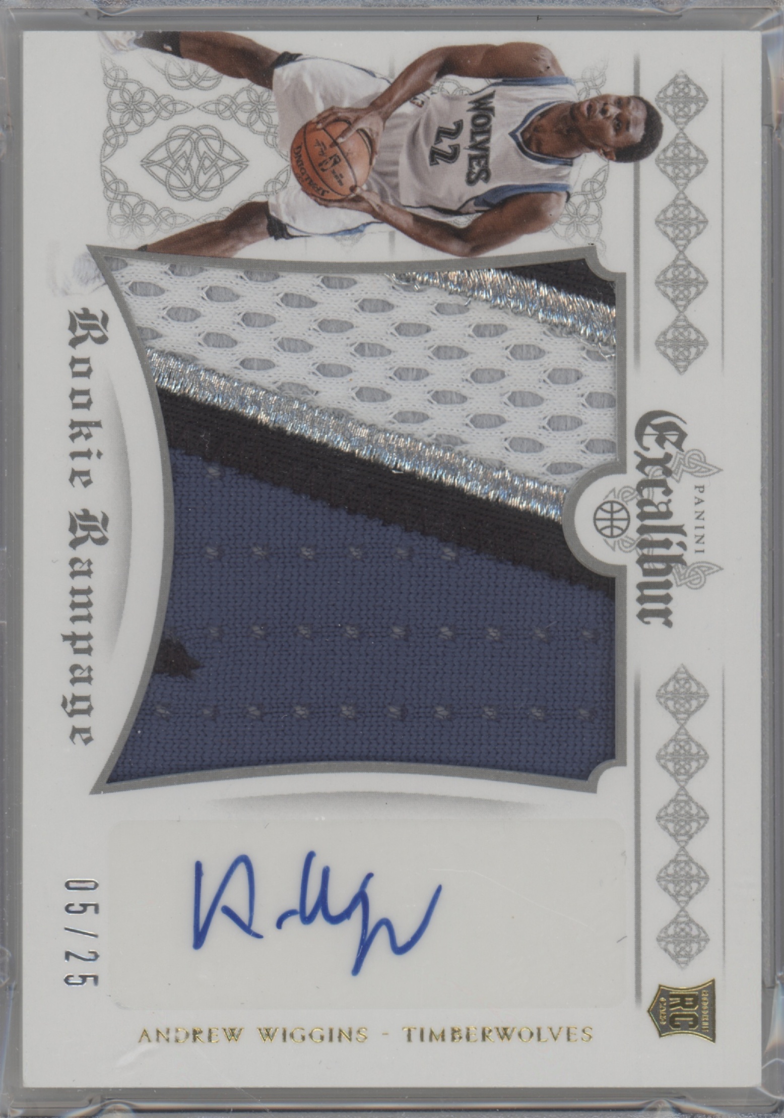 2014 Panini Excalibur Andrew Wiggins #19 card