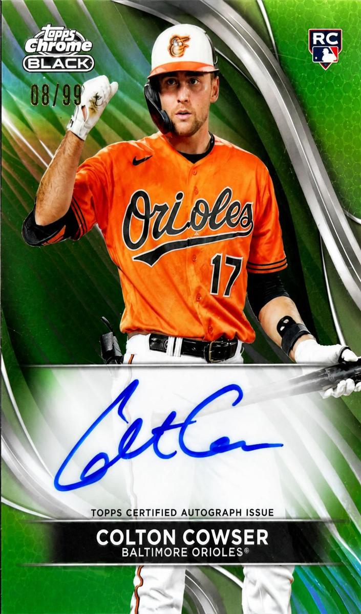 2024 Topps Topps Chrome Green Colton Cowser front
