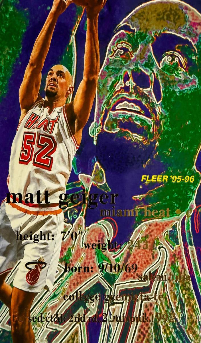 1995 Fleer Matt Geiger #94 card