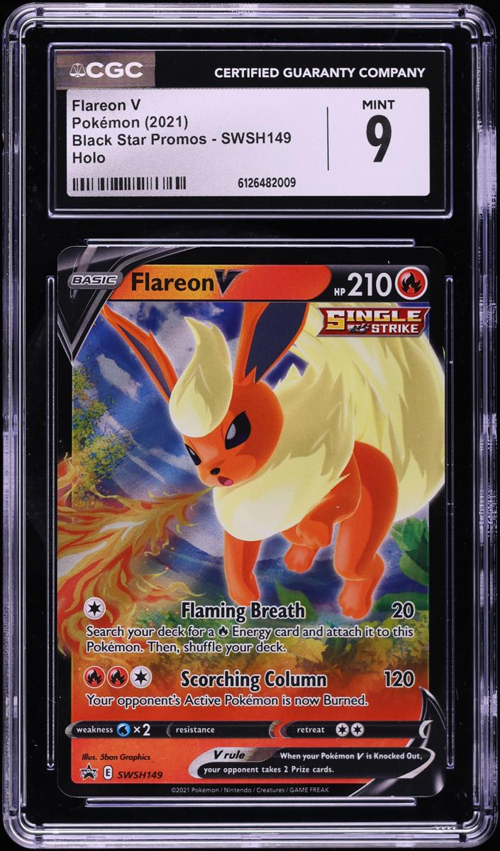 Flareon V 2021 Pokemon SWSH Black Star Promo