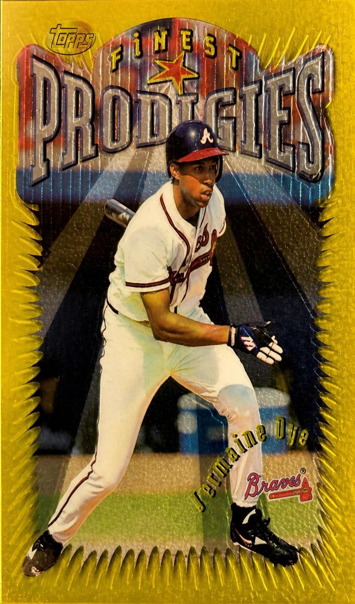 1996 Topps Finest Jermaine Dye #324 card