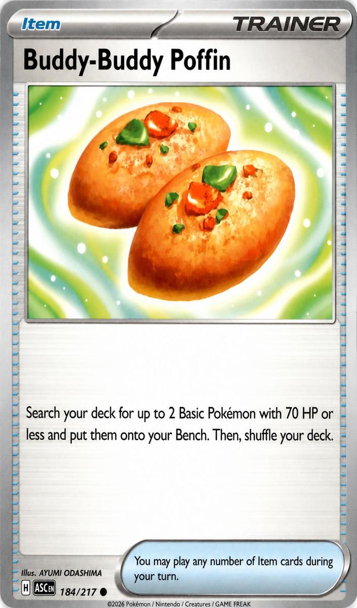 Buddy-Buddy Poffin 2026 Pokemon Mega Evolution Ascended Heroes