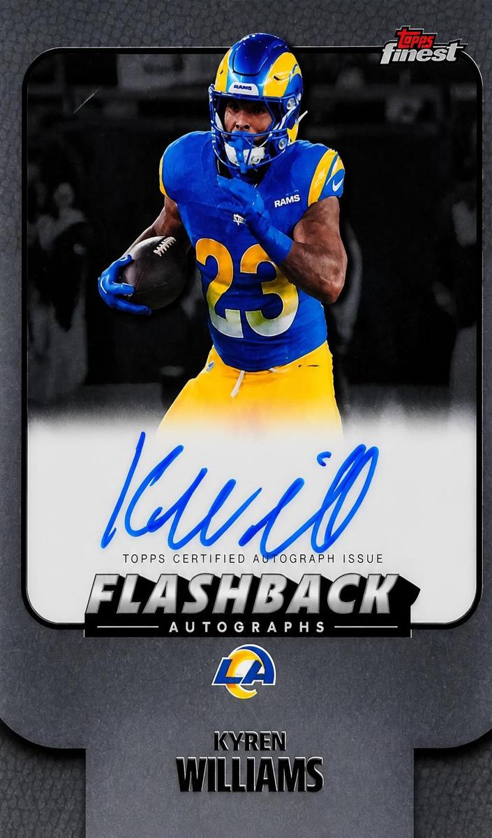 Kyren Williams 2025 Topps Finest Flashback Autographs Football