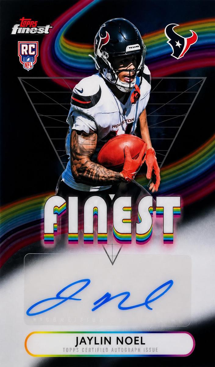 Jaylin Noel 2025 Topps Finest Rookie Finest Autographs Football