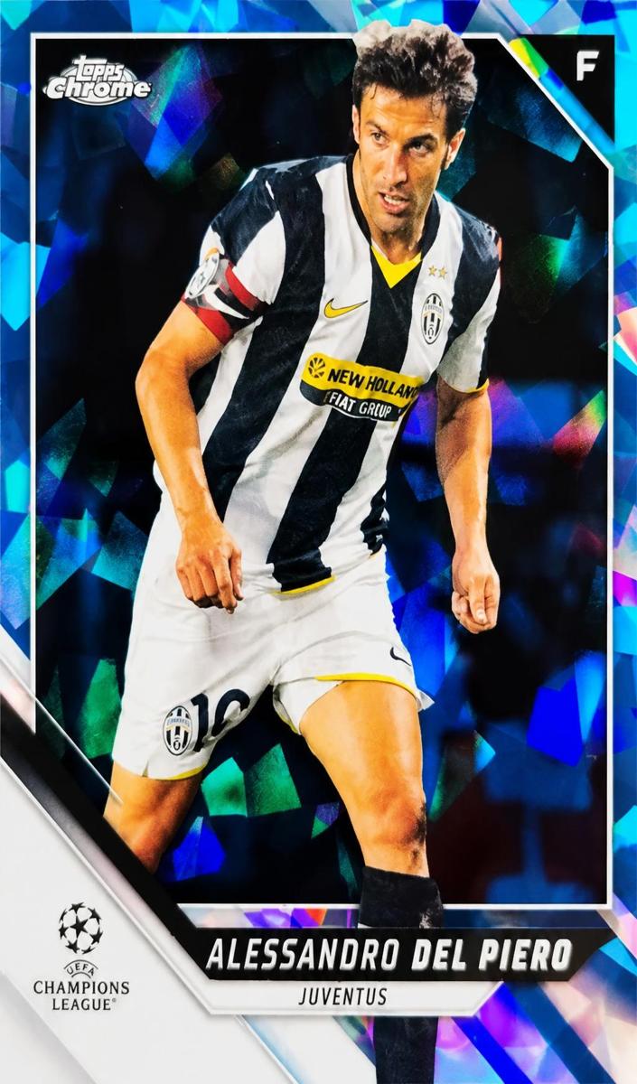 2021 Topps Chrome Sapphire UEFA Champions League Alessandro Del Piero #L-2 card
