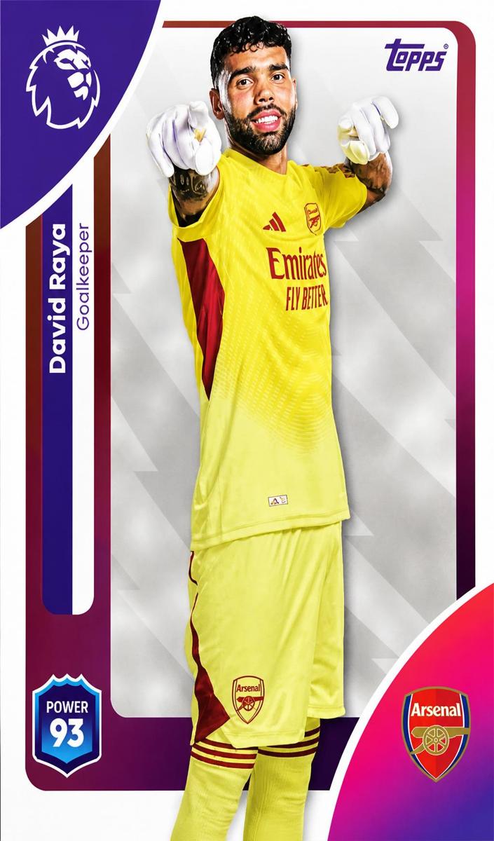 2025 Topps Premier League David Raya #2 card