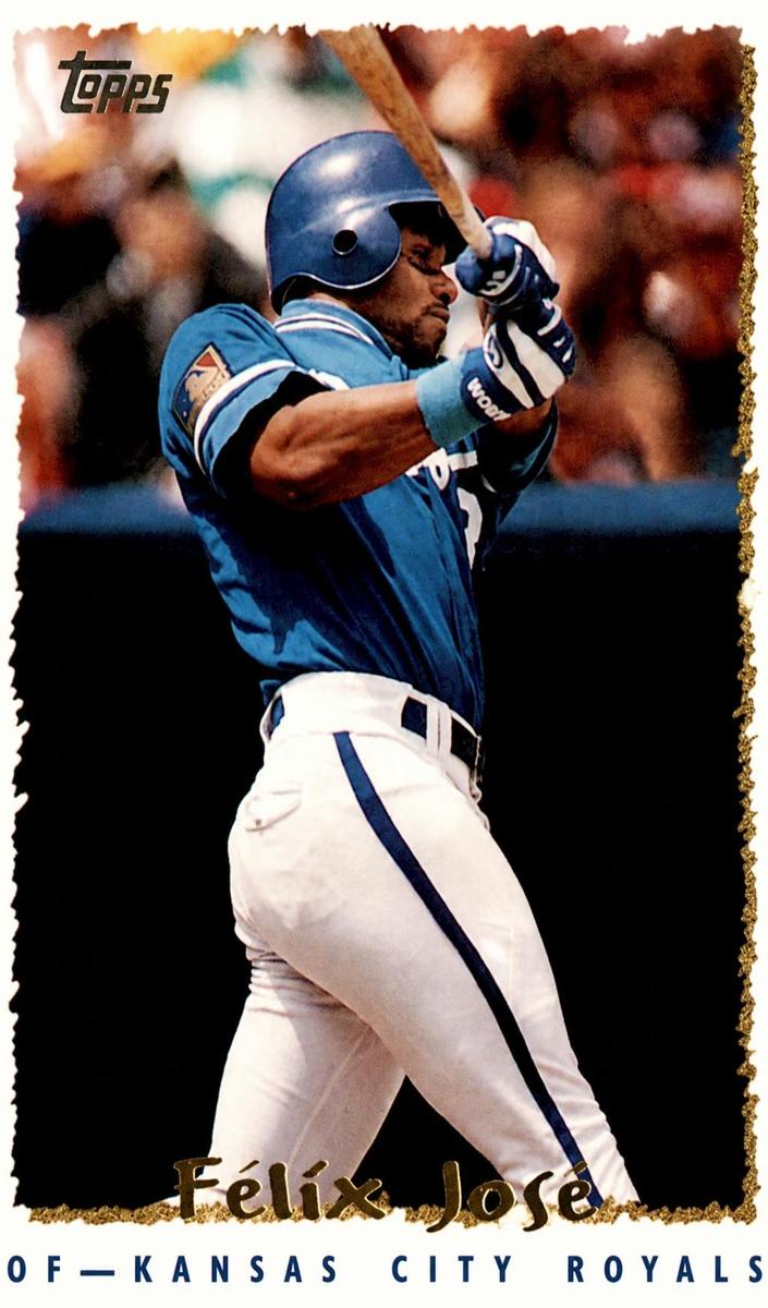 1995 Topps Felix Jose #607 card