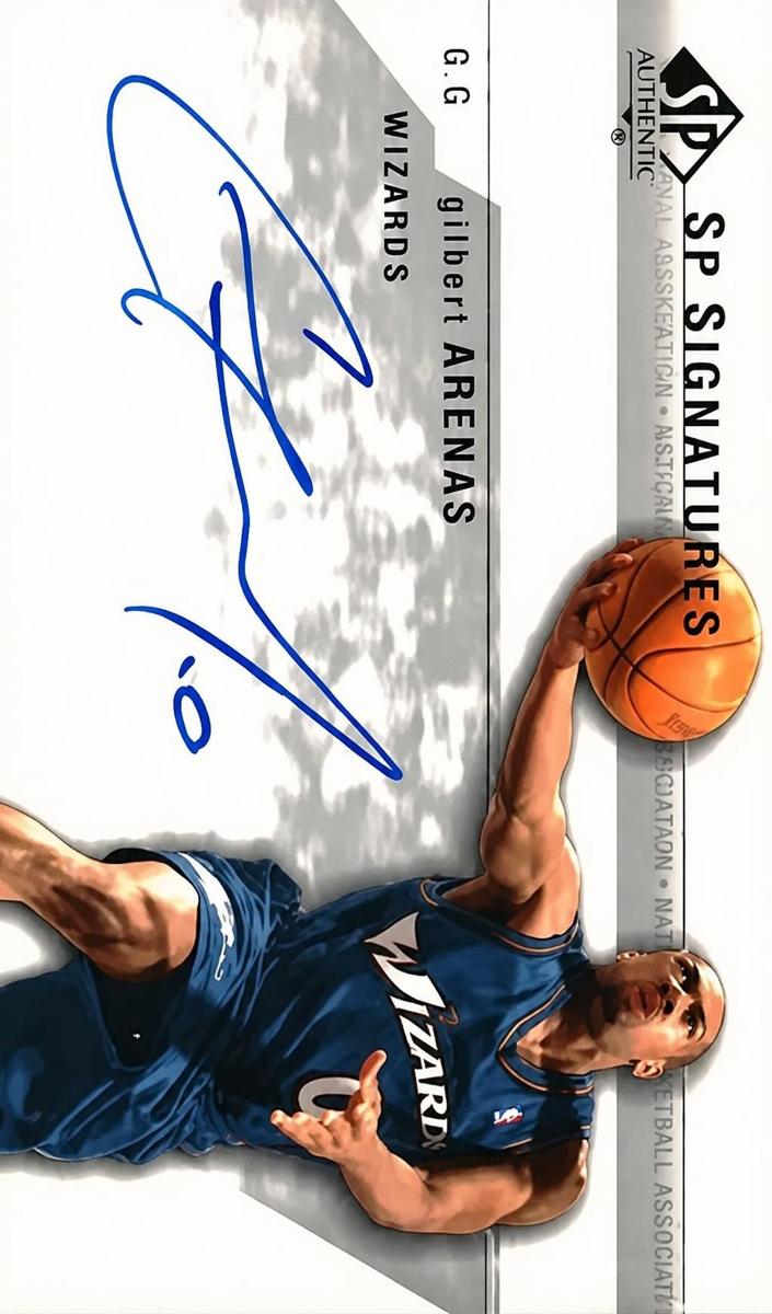 2003 SP Authentic Gilbert Arenas #GA-A card