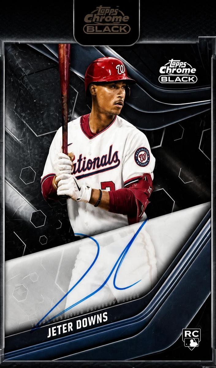 2023 Topps Chrome Black Jeter Downs #CBA-JD card