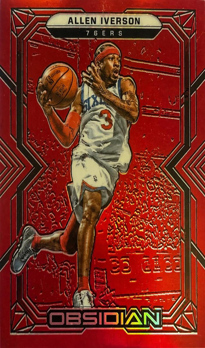 2021 Allen Iverson [Electric Etch Red Flood] #138