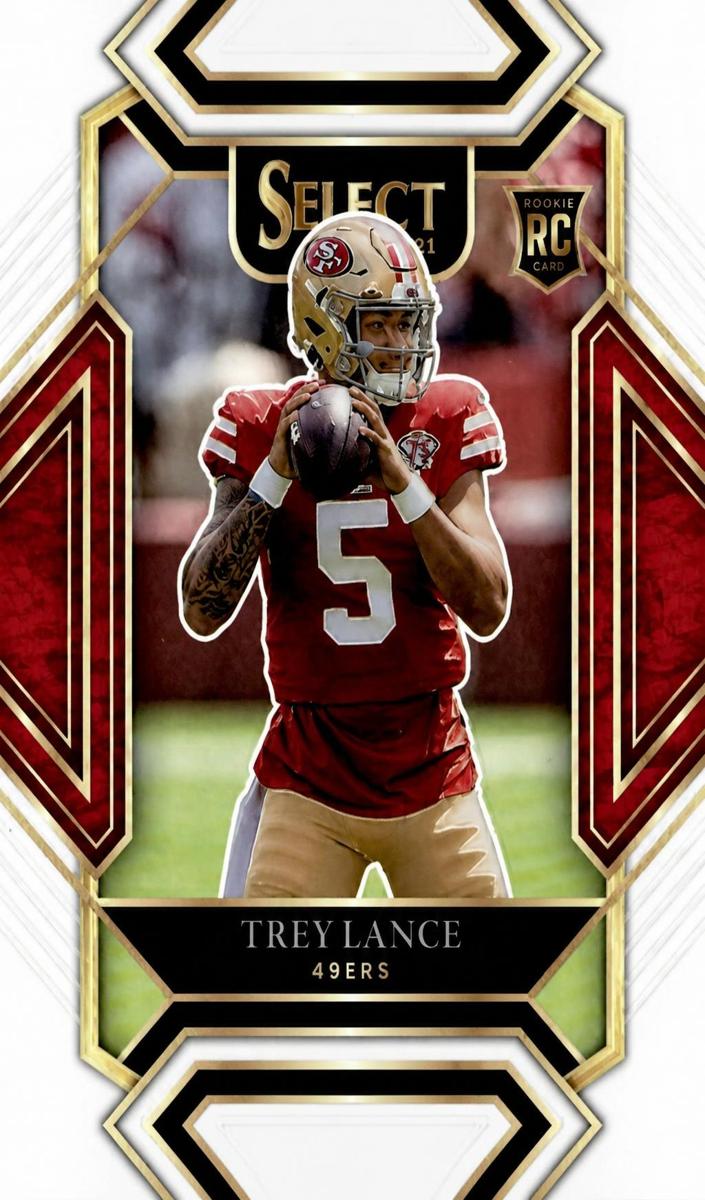 2021 Panini Select Trey Lance [Silver Prizm] #245 card