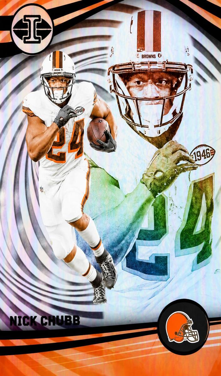 Nick Chubb 2023 Illusions Football card