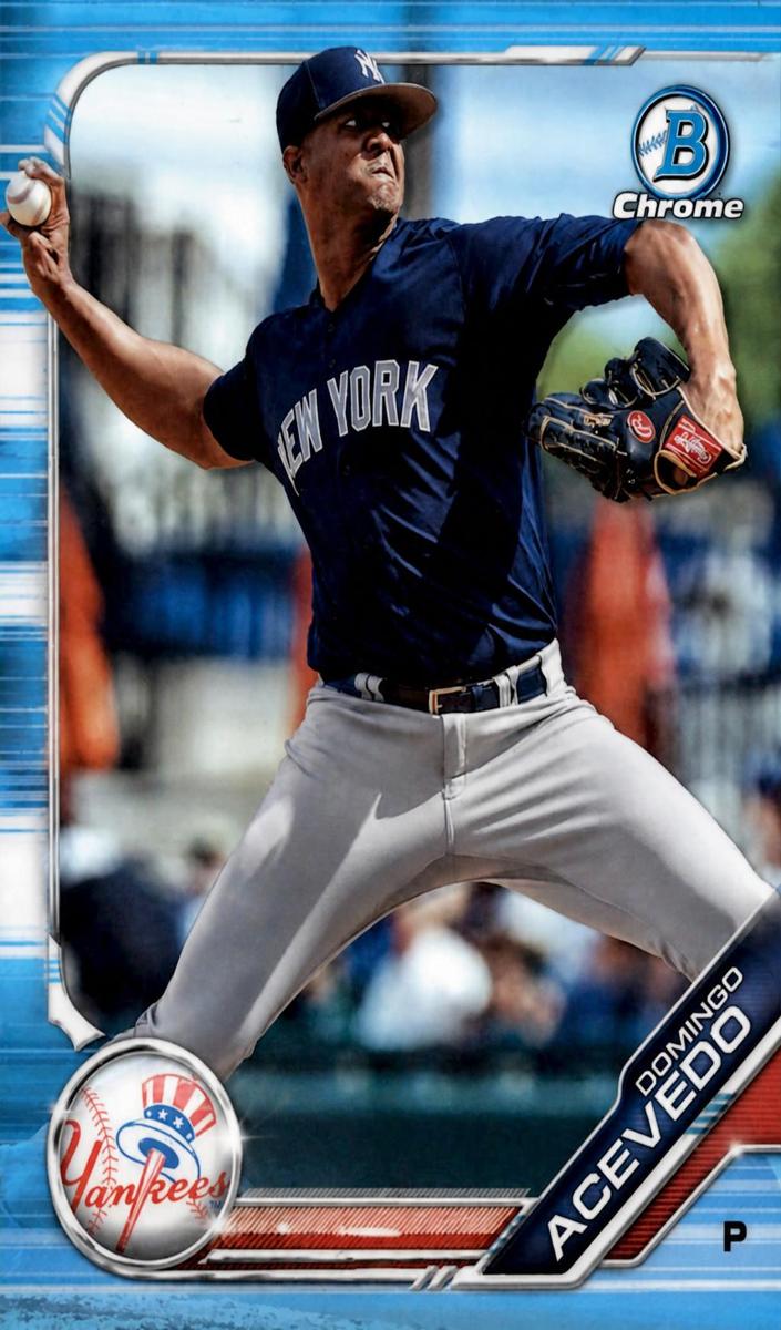 2019 Bowman Draft Chrome Domingo Acevedo #BDC-102 card