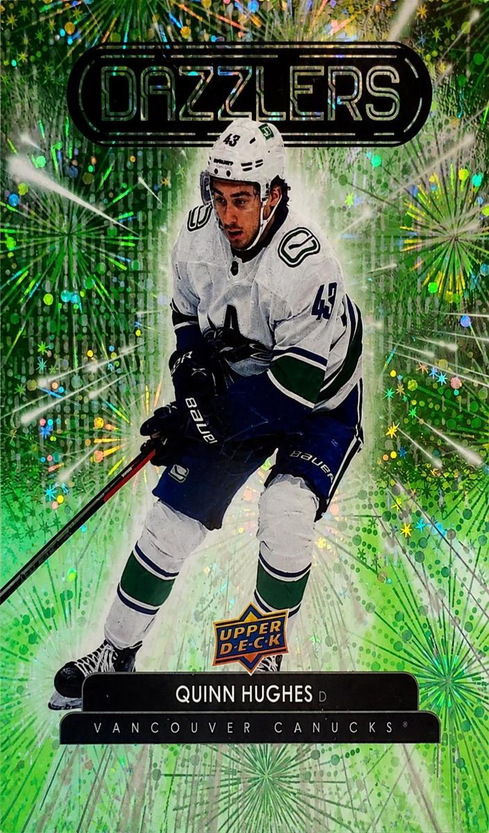 2022 Upper Deck Quinn Hughes [Green] #DZ-43 card