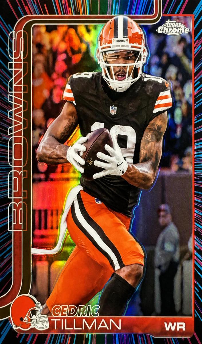 Cedric Tillman 2025 Topps Chrome Football card