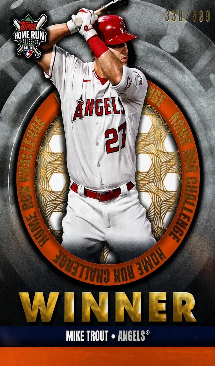 2022 Topps Home Run Challenge Mike Trout #HRCW-3 card