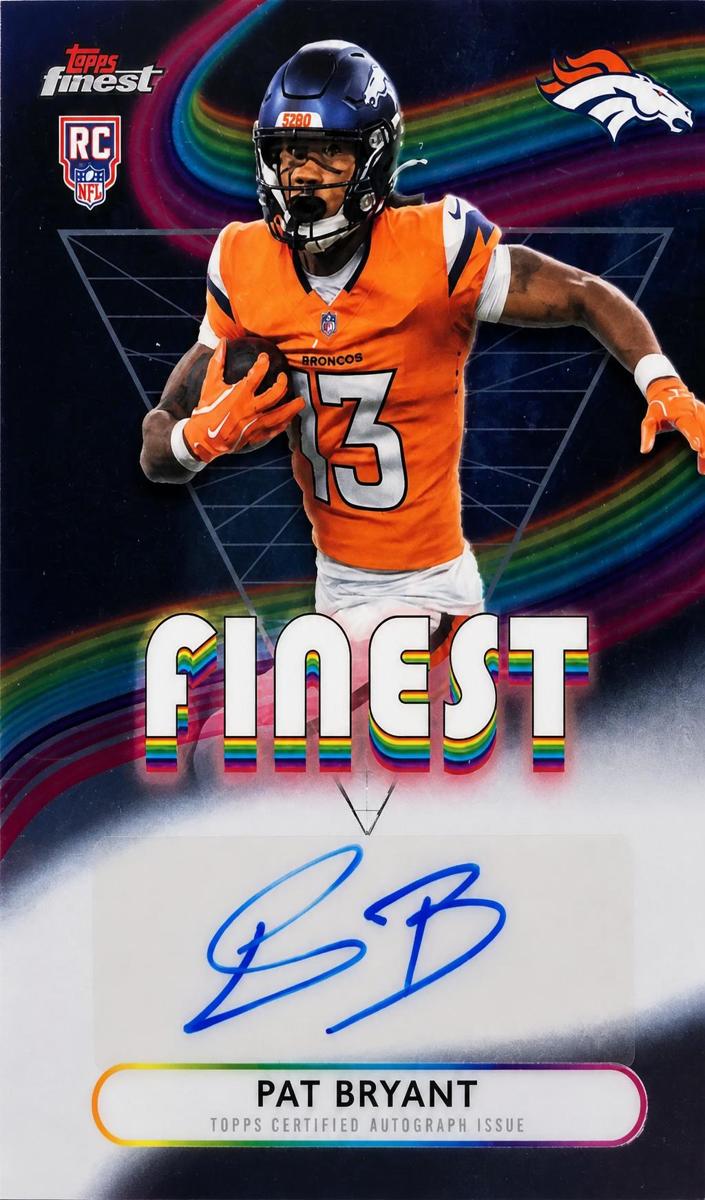 Pat Bryant 2025 Topps Finest Rookie Finest Autographs Football